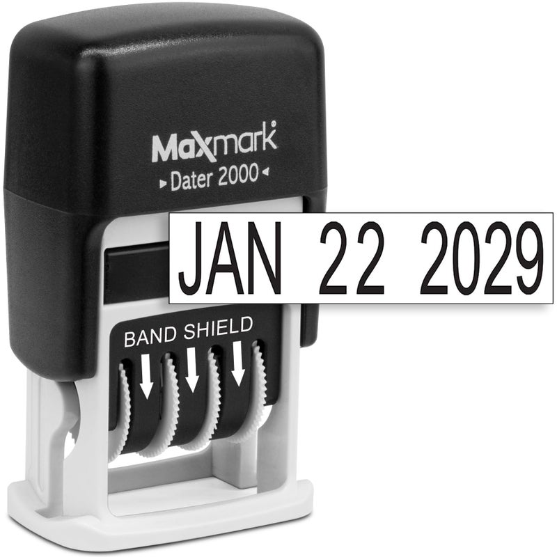 ماكس مارك ختم التاريخ بالحبر الذاتي MaxMark Dater 2000 - أسود - Image 1